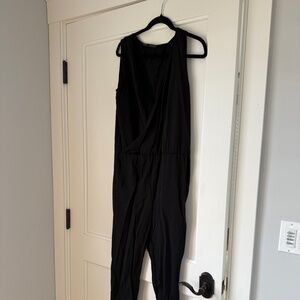 black sleeveless Zara jumpsuit